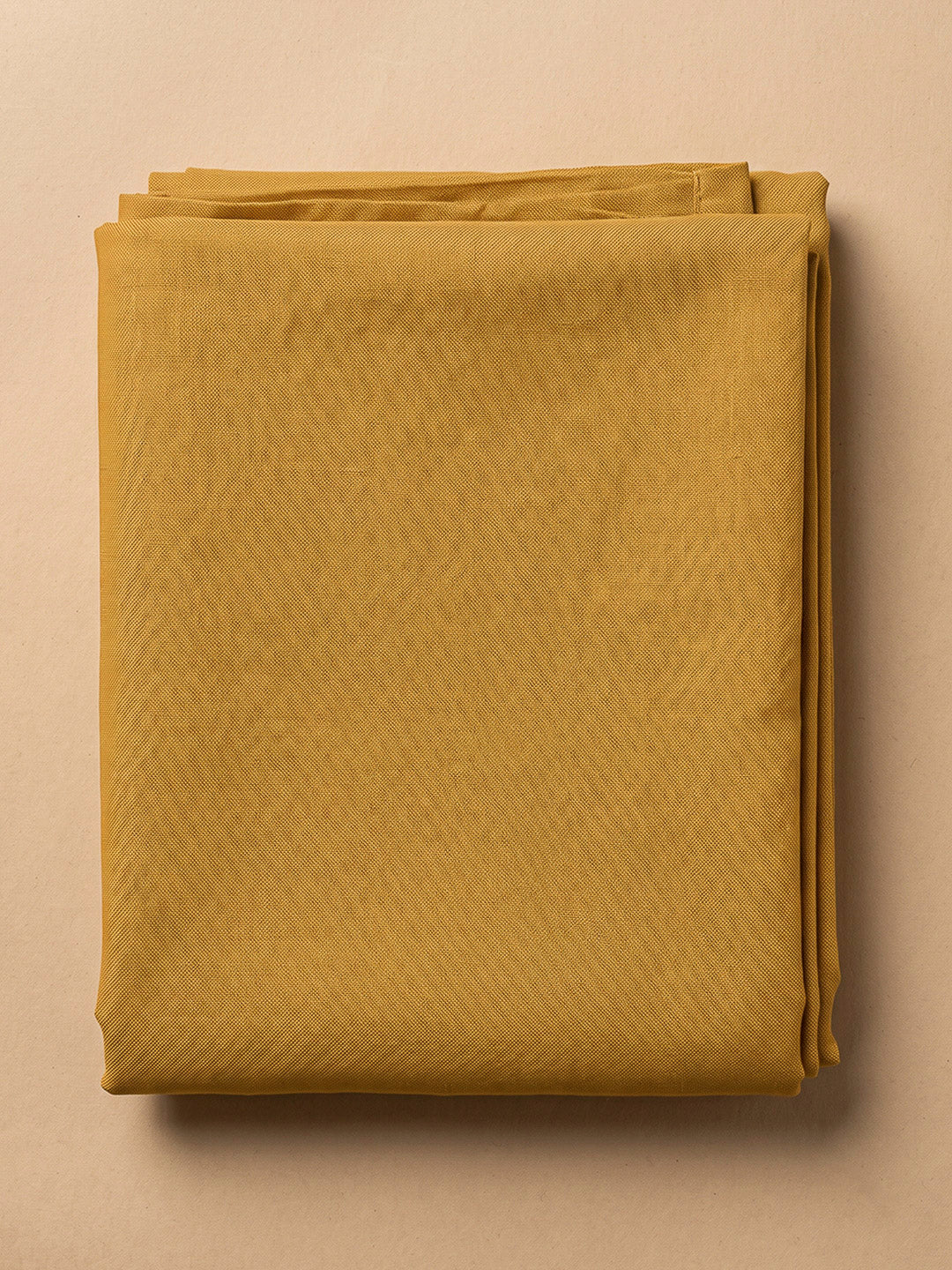 Beige Chanderi Printed Unstitched Dress Material