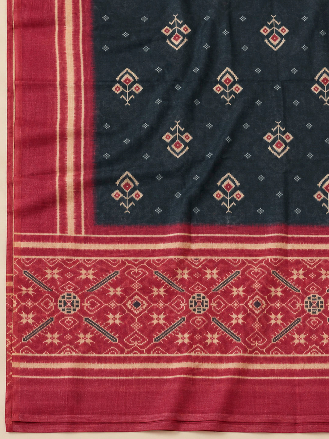 Pink Chanderi Embroidered Unstitched Dress Material