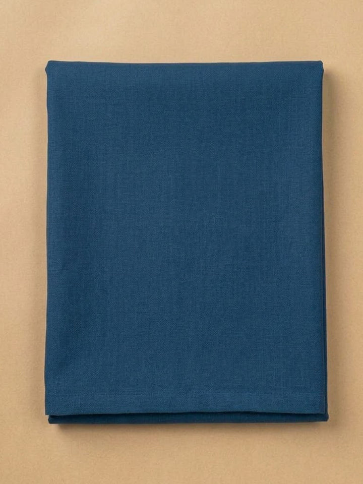 Blue Chanderi Embroidered Unstitched Dress Material