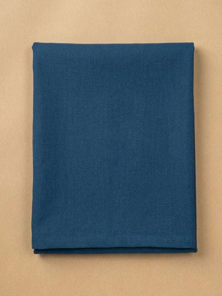 Blue Chanderi Embroidered Unstitched Dress Material