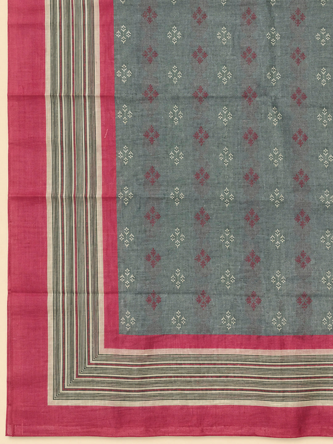 Onion Pink Chanderi Embroidered Unstitched Dress Material