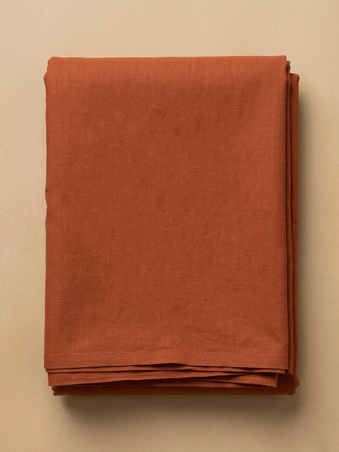 Rust Chanderi Printed Unstitched Dress Material