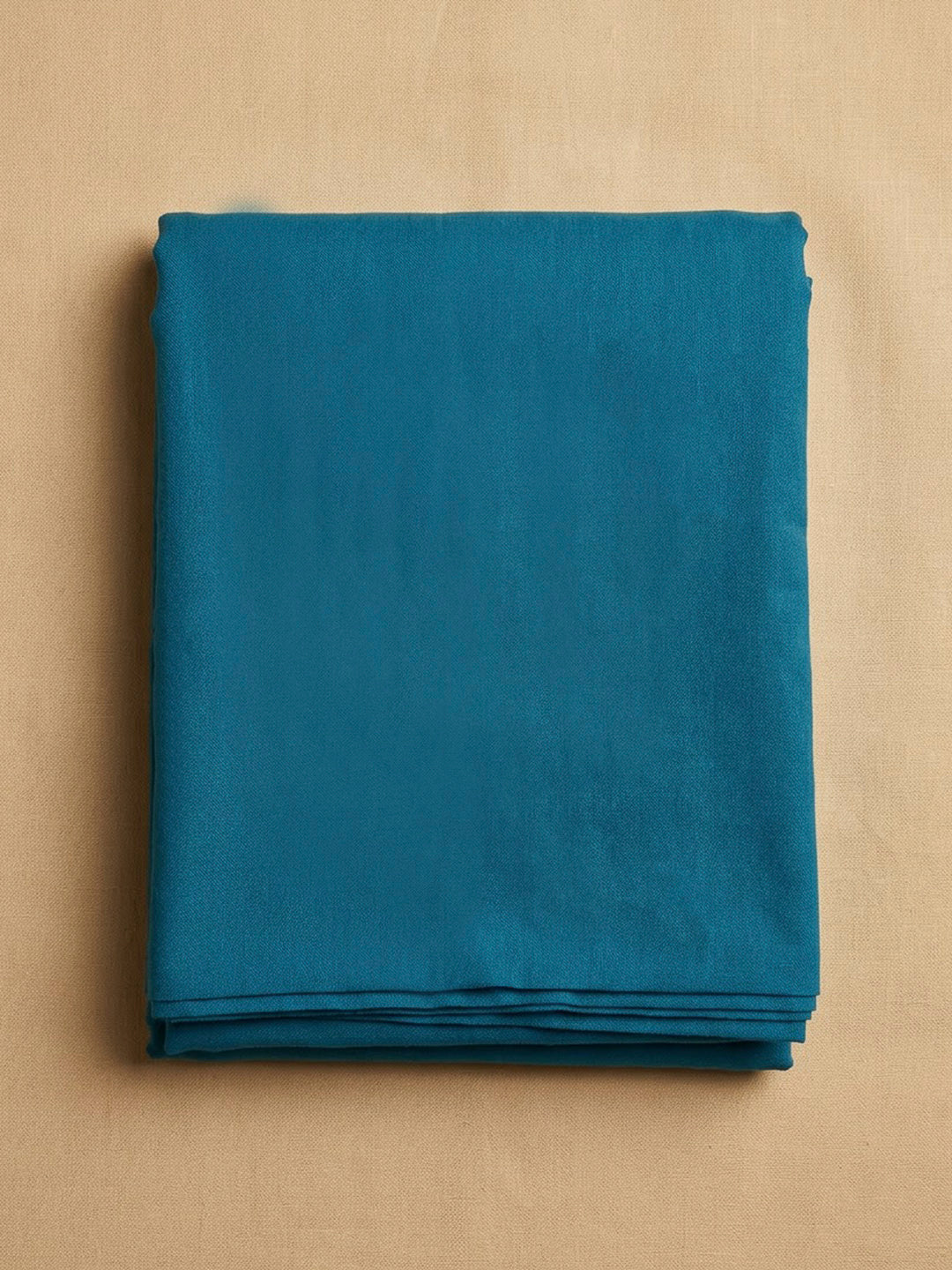 Blue Chanderi Printed Unstitched Dress Material