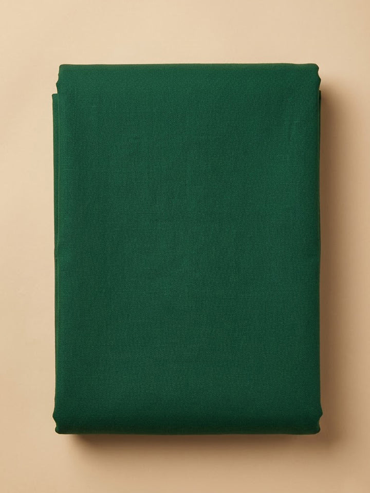 Green Chanderi Printed Unstitched Dress Material