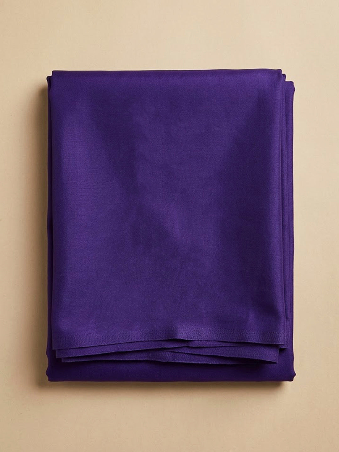 Purple Cotton Blend Embroidered Unstitched Dress Material