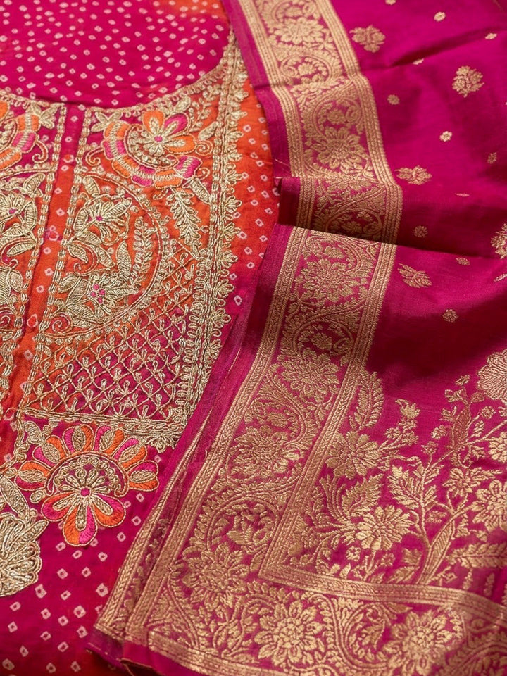 Rani Cotton Blend Embroidered Unstitched Dress Material