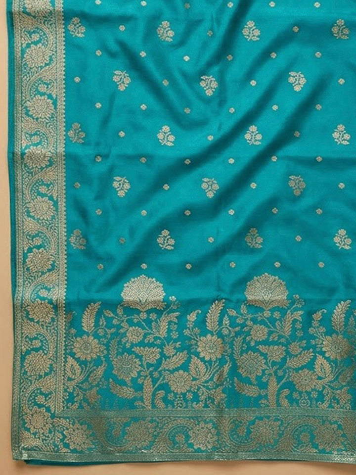 Firozee Cotton Blend Embroidered Unstitched Dress Material