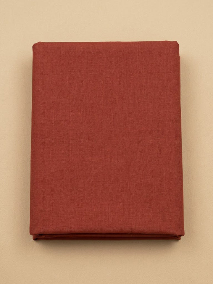 Maroon Chanderi Embroidered Unstitched Dress Material