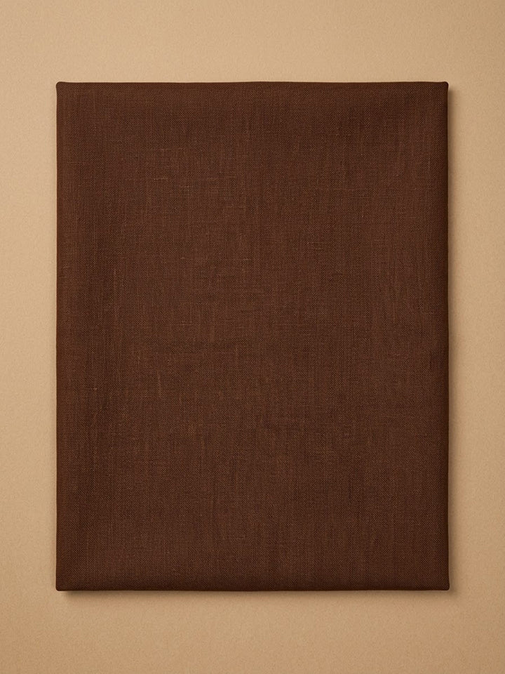 Rust Chanderi Embroidered Unstitched Dress Material