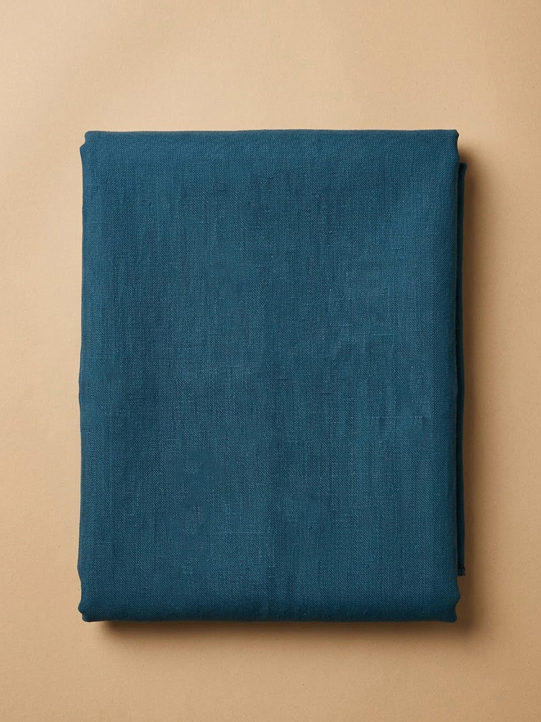 Blue Linen Blend Printed Unstitched Dress Material