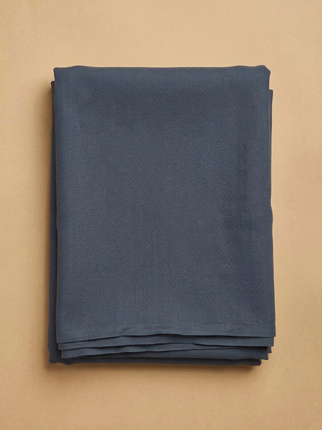Grey Linen Blend Printed Unstitched Dress Material