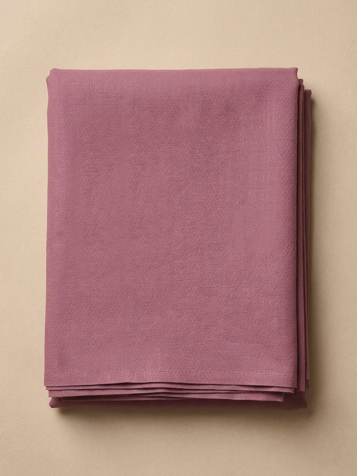 Onion Pink Linen Blend Printed Unstitched Dress Material