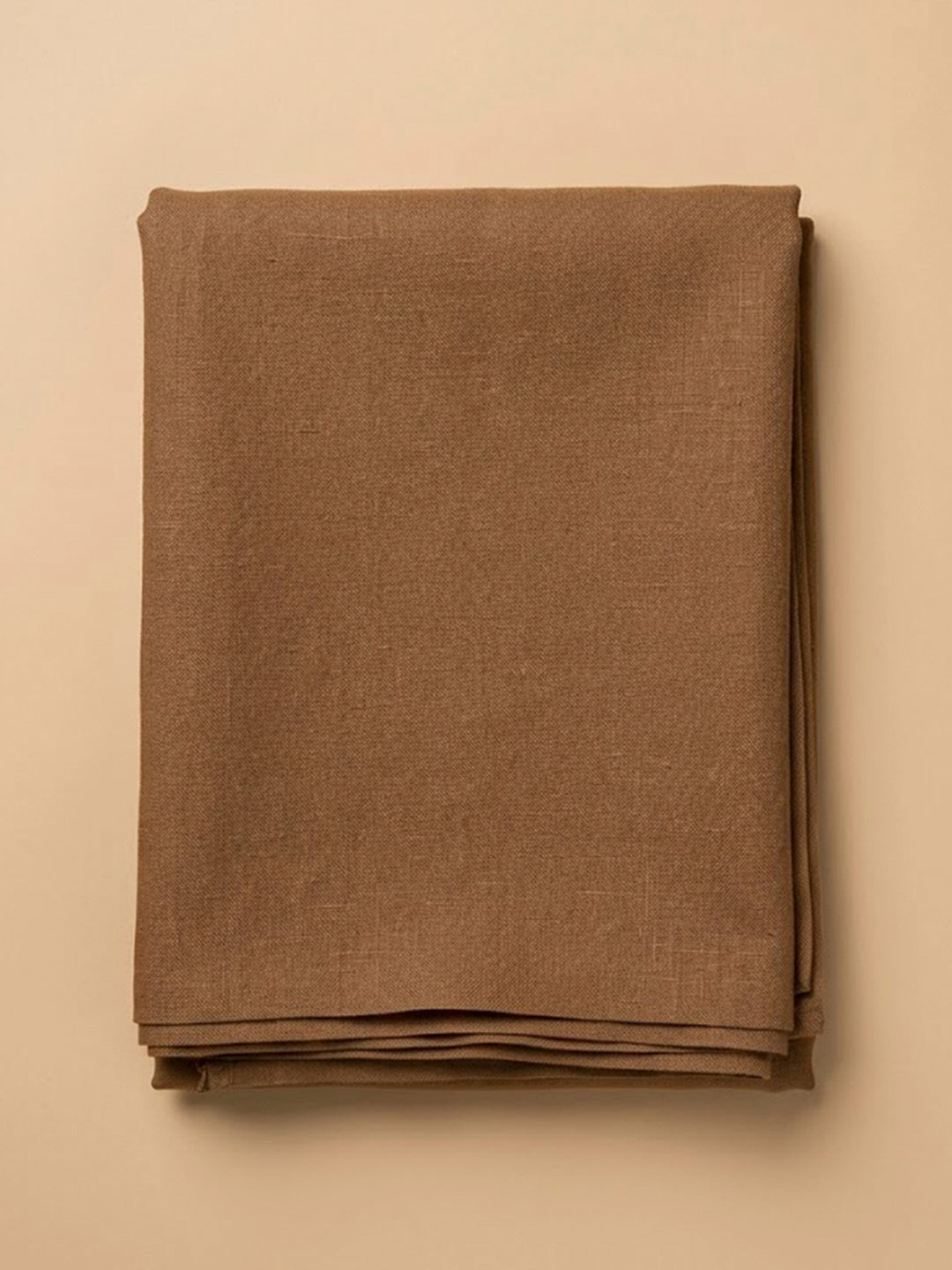 Beige Linen Blend Printed Unstitched Dress Material