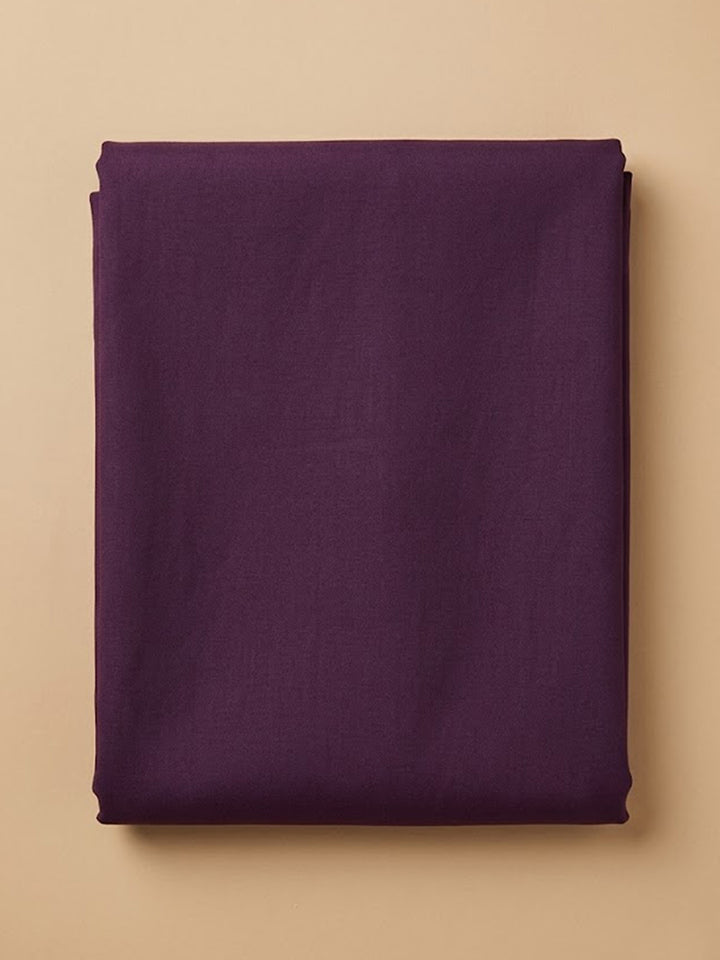 Purple Organza Embroidered Unstitched Dress Material