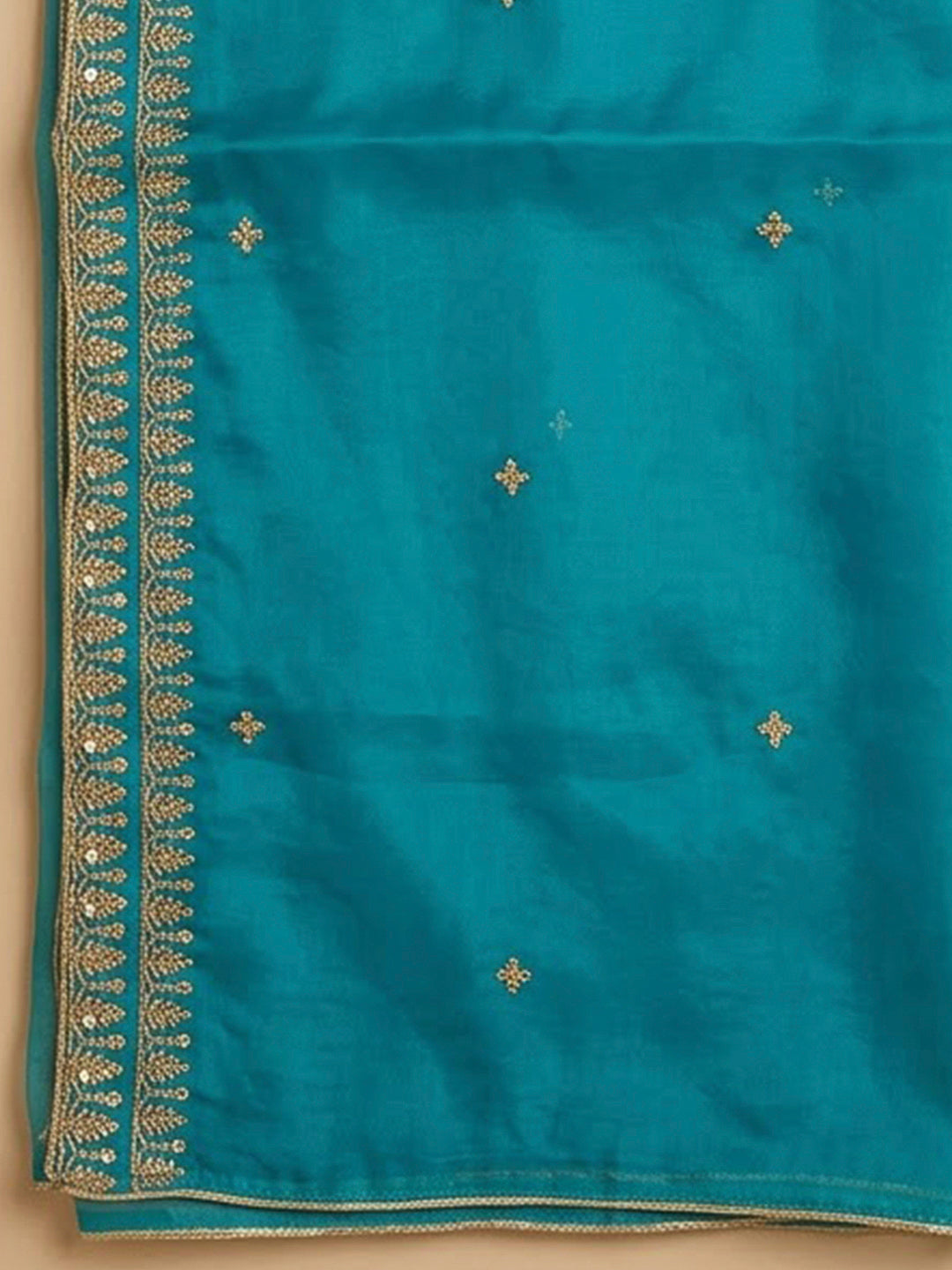 Firozee Organza Embroidered Unstitched Dress Material