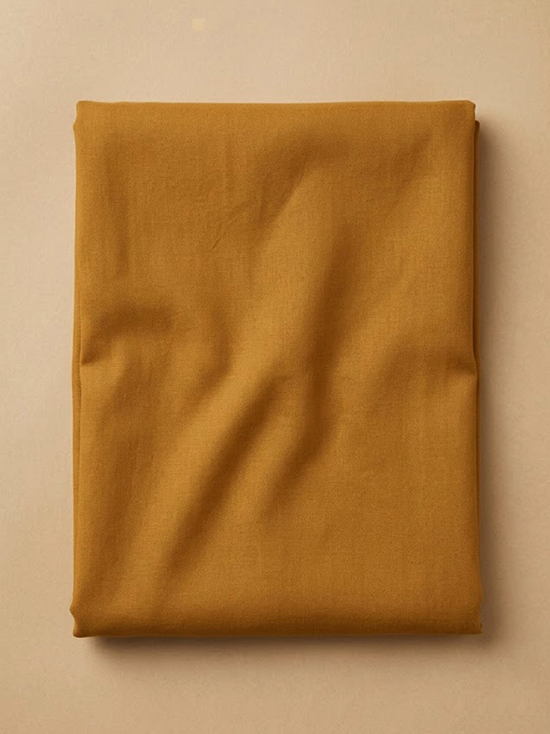 Mustard Organza Embroidered Unstitched Dress Material