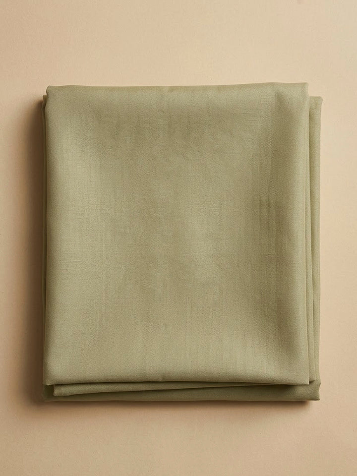 Pista Green Chanderi Embroidered Unstitched Dress Material