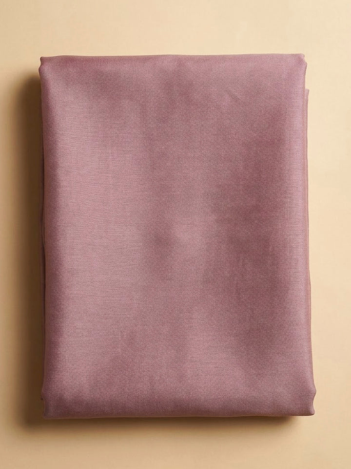 Onion Pink Cotton Blend Embroidered Unstitched Dress Material