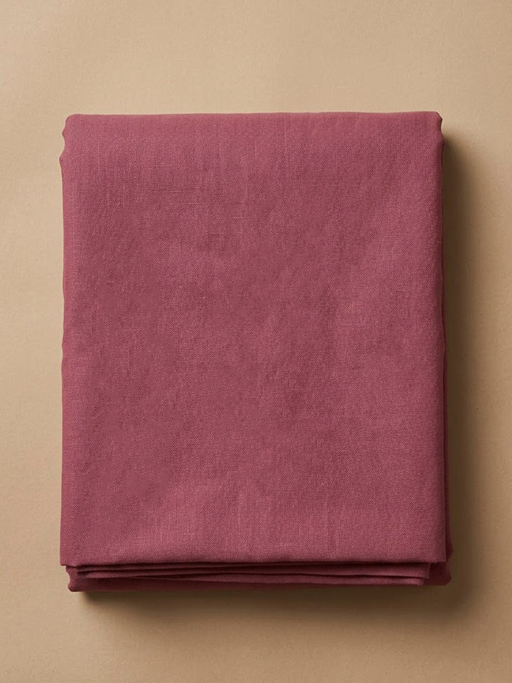 Onion Pink Tussar Embroidered Unstitched Dress Material