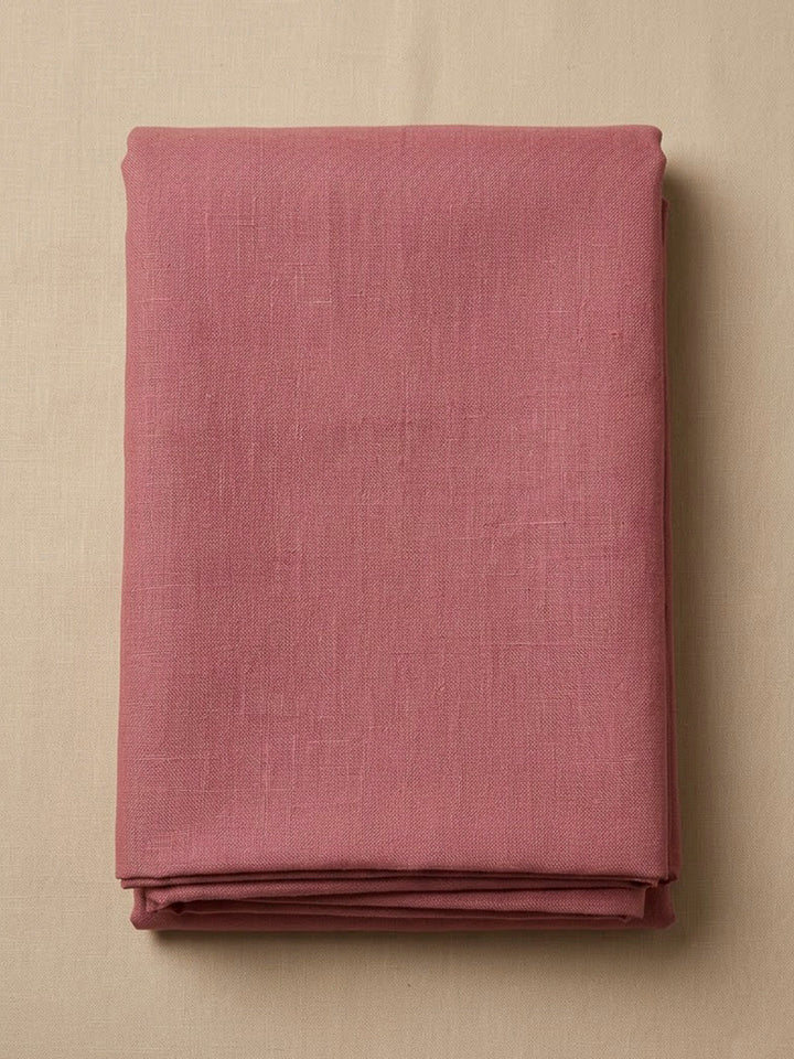 Onion Pink Tussar Embroidered Unstitched Dress Material