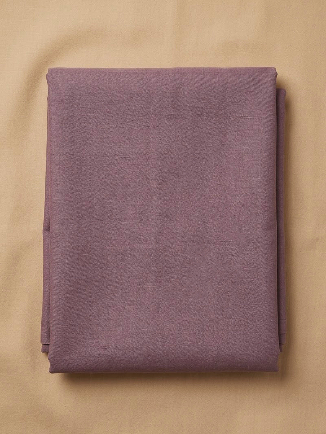 Purple Tussar Embroidered Unstitched Dress Material