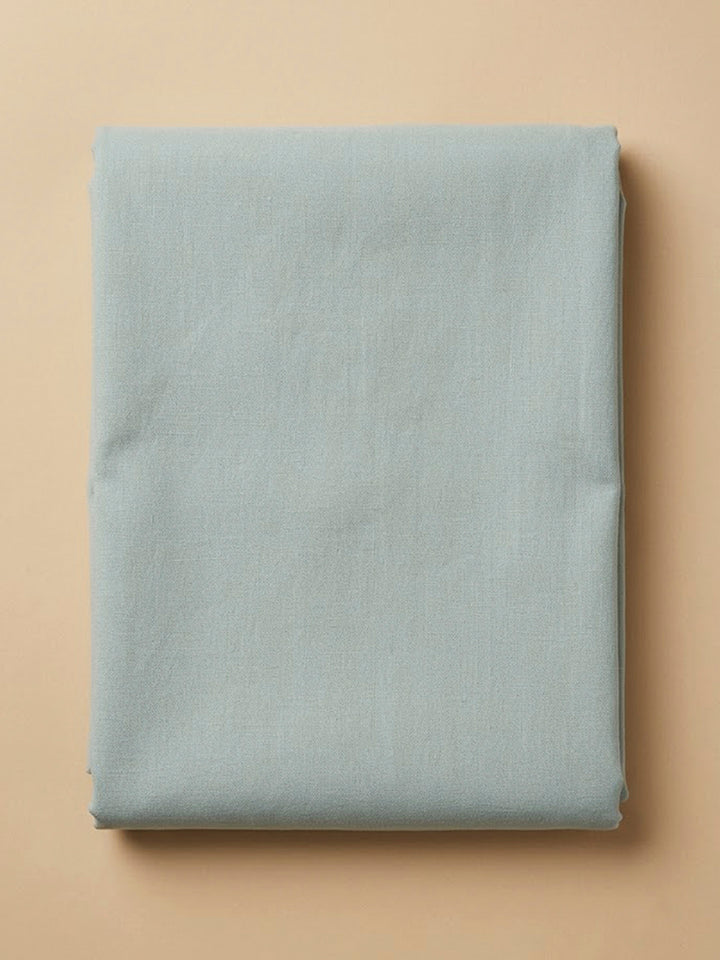 Aqua Chanderi Embroidered Unstitched Dress Material