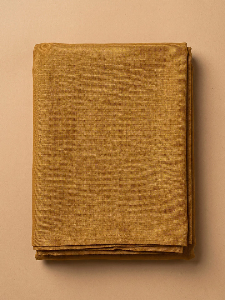 Mustard Chanderi Printed Unstitched Dress Material