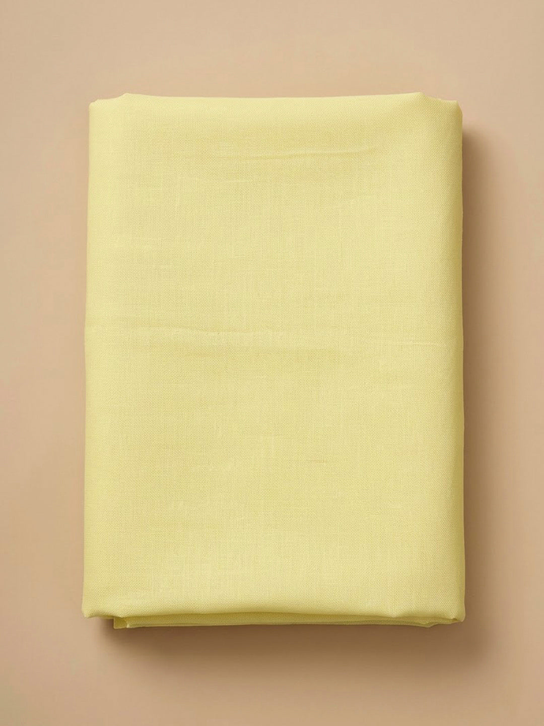 Yellow Chanderi Embroidered Unstitched Dress Material