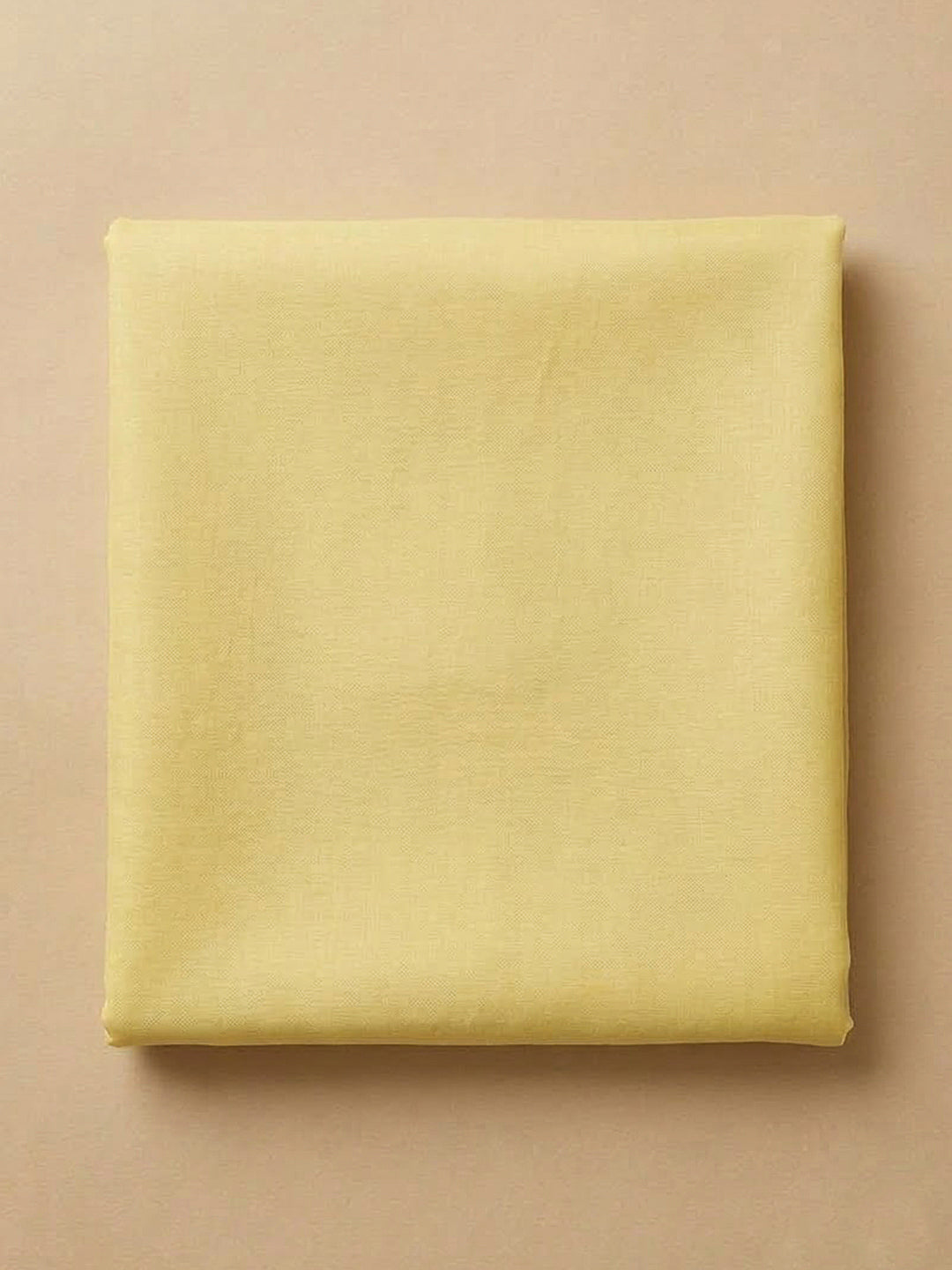 Yellow Chanderi Embroidered Unstitched Dress Material