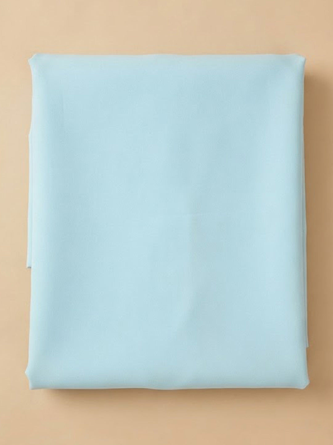 Aqua-Blue Chanderi Woven Design Unstitched Dress Material