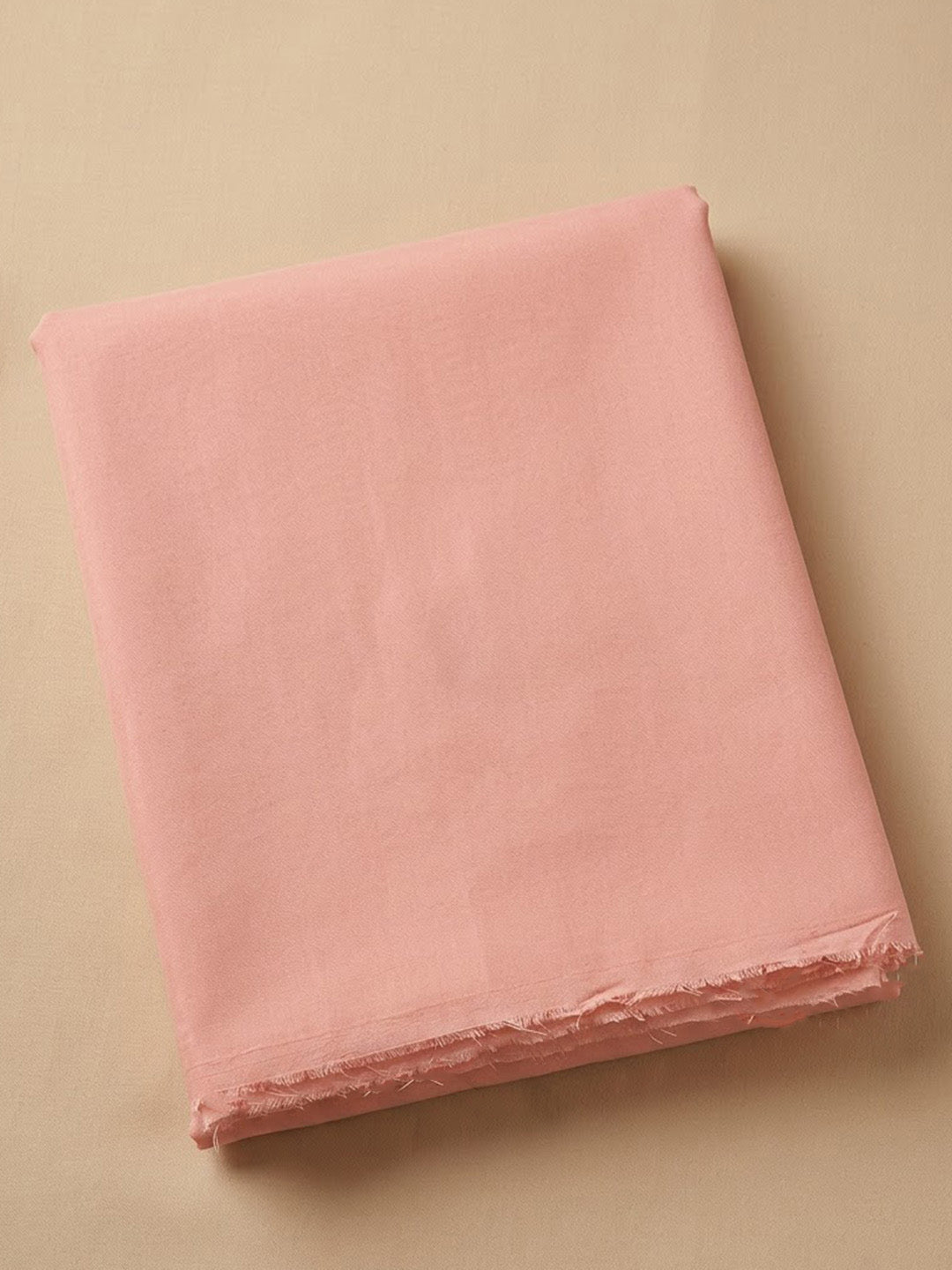 Peach Chanderi Woven Design Unstitched Dress Material