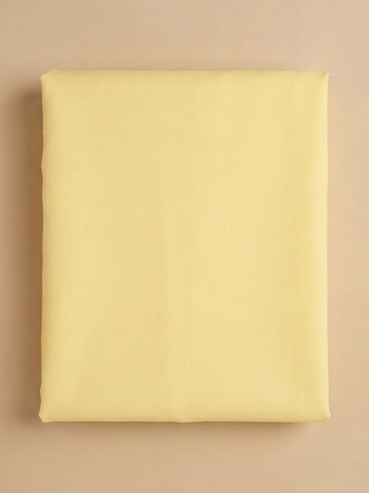 Yellow Chanderi Woven Design Unstitched Dress Material