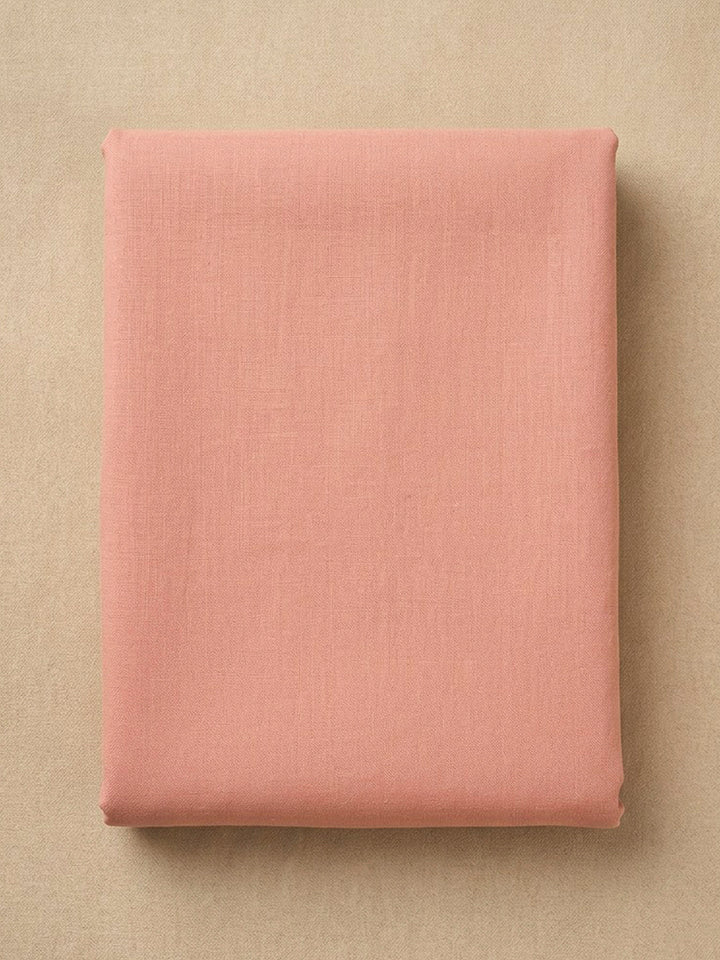 Peach Chanderi Woven Design Unstitched Dress Material