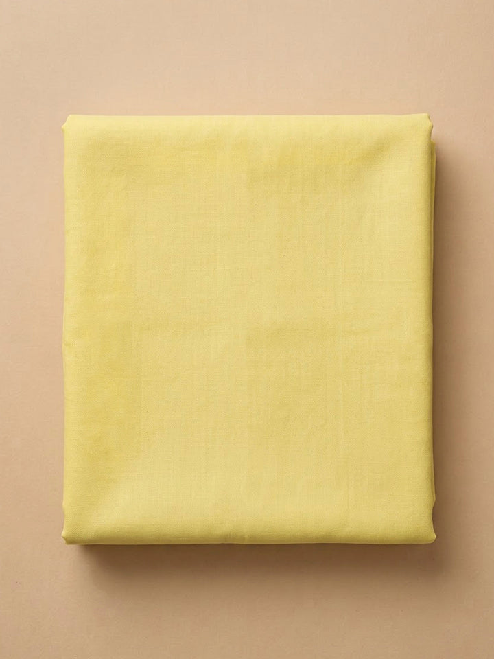 Yellow Chanderi Woven Design Unstitched Dress Material