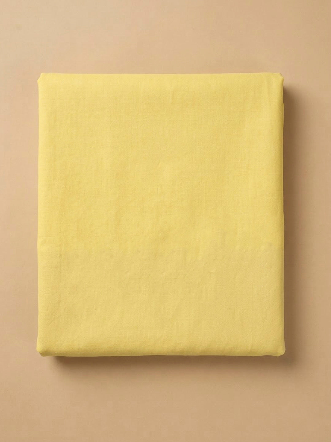 Yellow Chanderi Embroidered Unstitched Dress Material