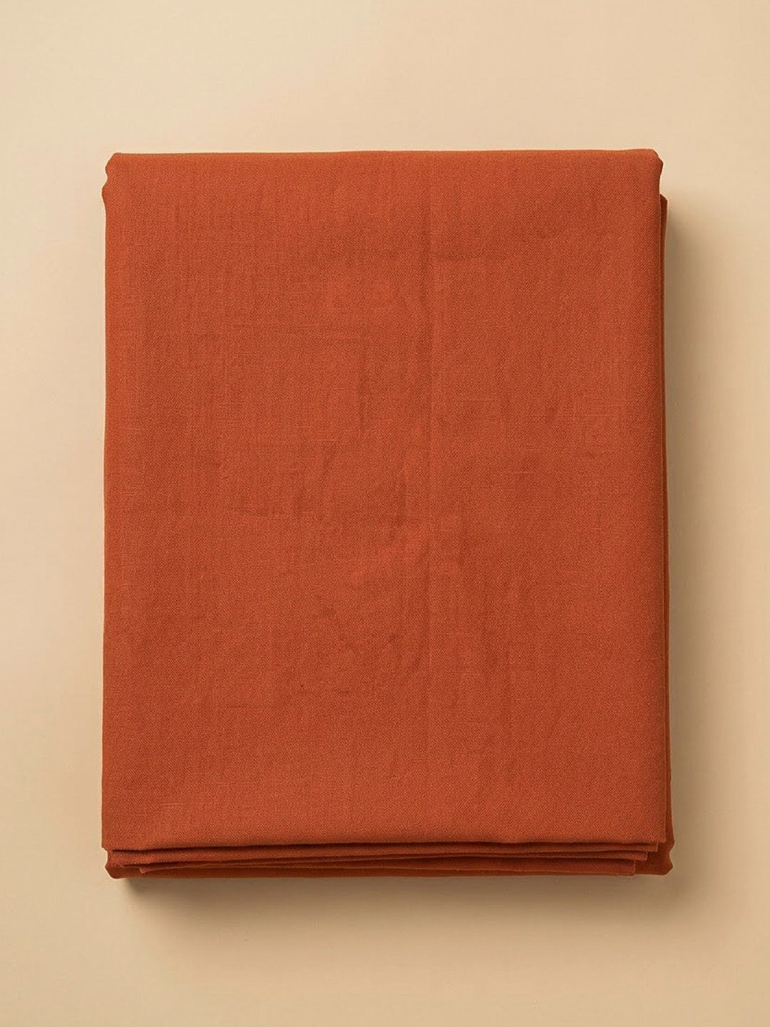 Rust Chanderi Embroidered Unstitched Dress Material
