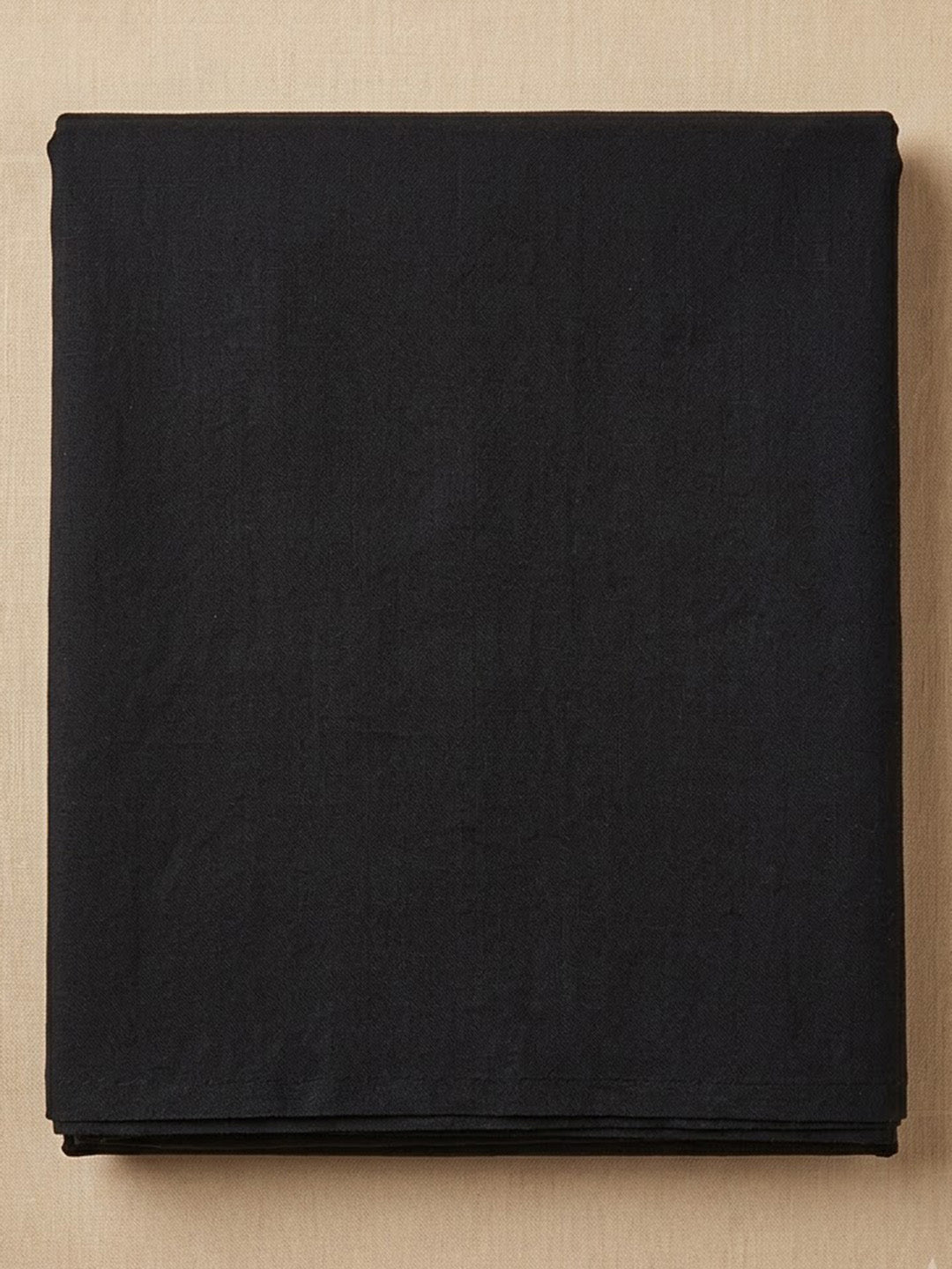 Black Cotton Blend Embroidered Unstitched Dress Material