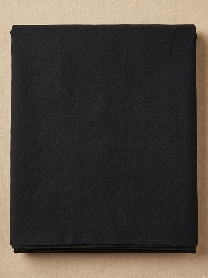 Black Cotton Blend Embroidered Unstitched Dress Material