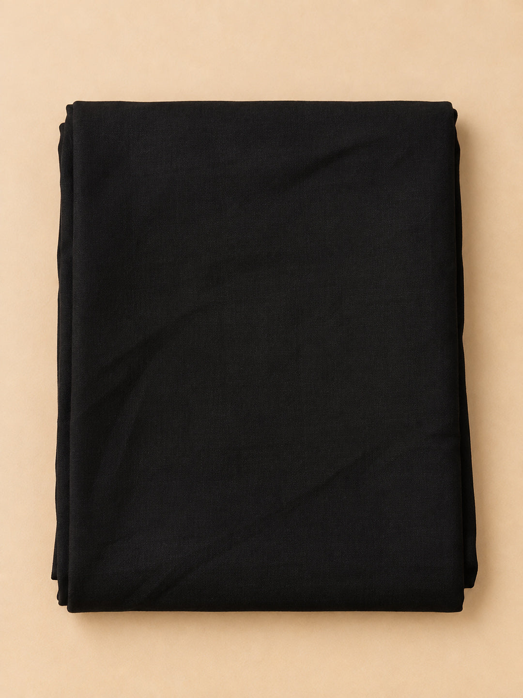 Black Cotton Blend Printed Unstitched Dress Material