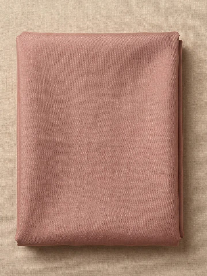 Peach Chanderi Embroidered Unstitched Dress Material
