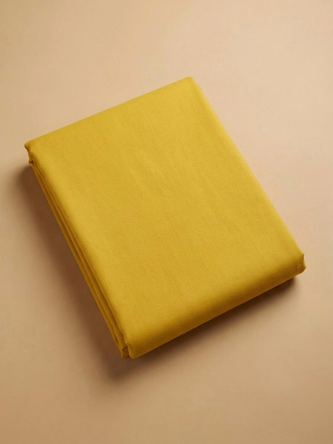 Yellow Chanderi Embroidered Unstitched Dress Material
