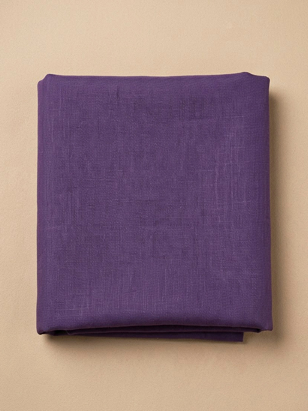 Purple Cotton Blend Embroidered Unstitched Dress Material