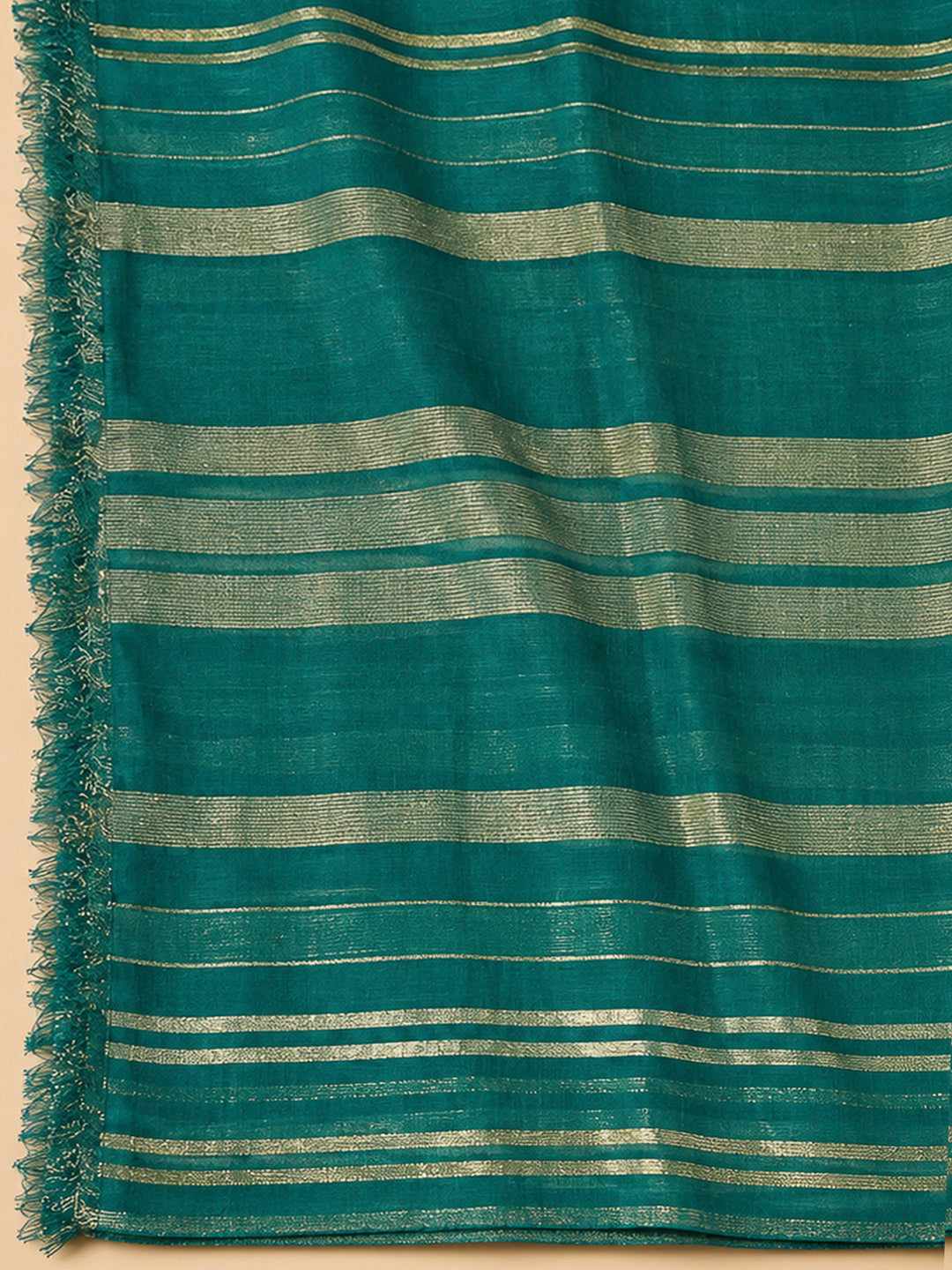 Rama Green Cotton Blend Embroidered Unstitched Dress Material