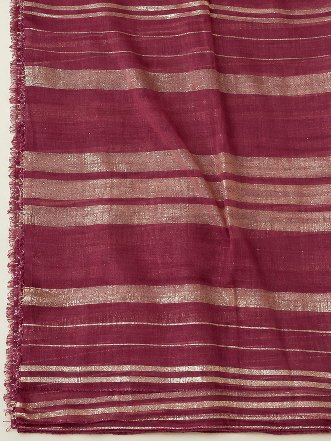 Wine Cotton Blend Embroidered Unstitched Dress Material