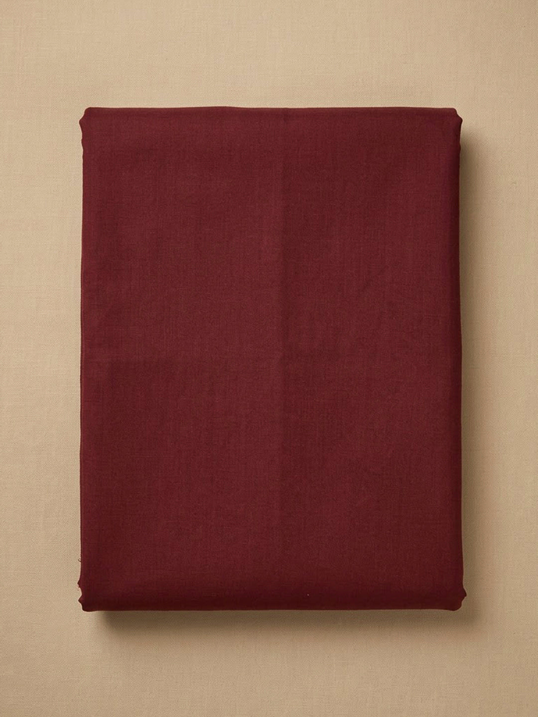 Wine Cotton Blend Embroidered Unstitched Dress Material