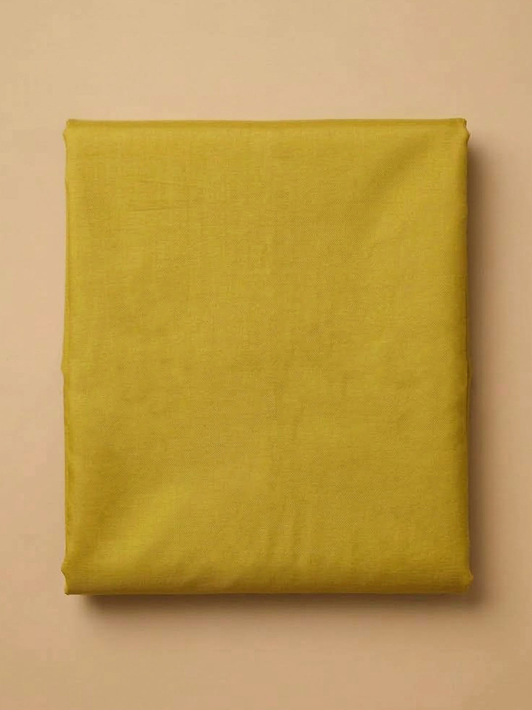 Yellow Chanderi Embroidered Unstitched Dress Material