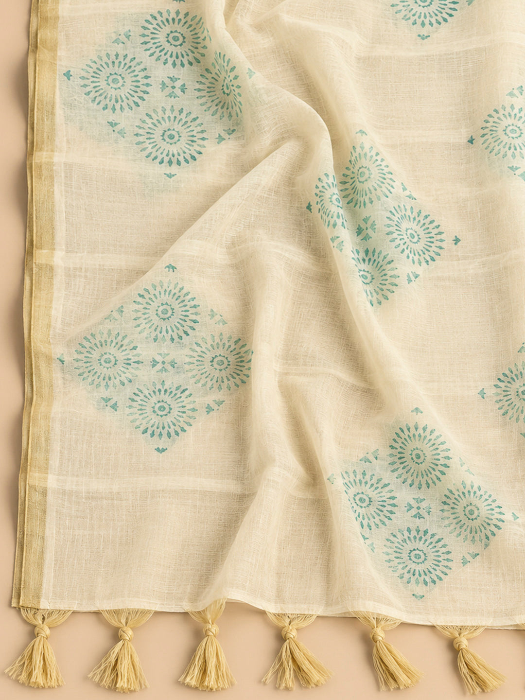 Firozee Chanderi Embroidered Unstitched Dress Material