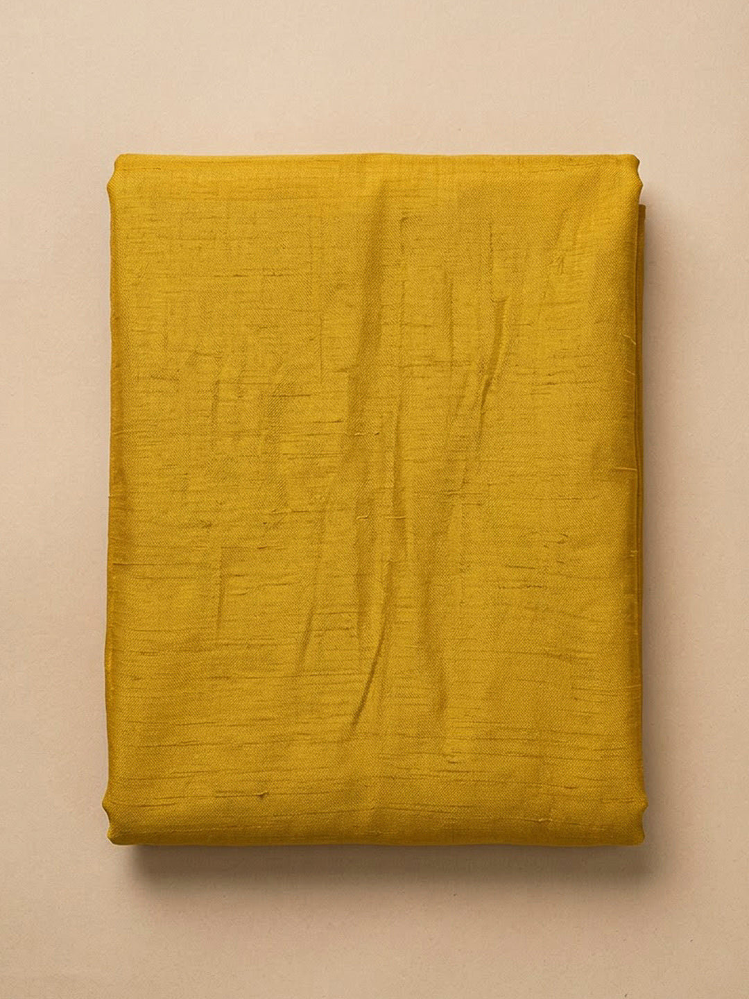 Mustard Chanderi Embroidered Unstitched Dress Material