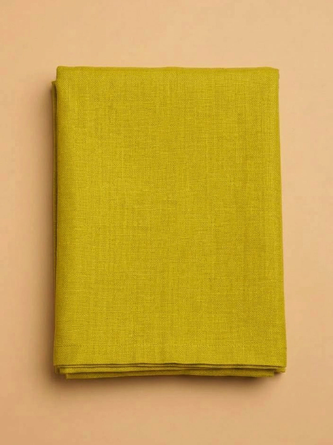 Yellow Chanderi Embroidered Unstitched Dress Material