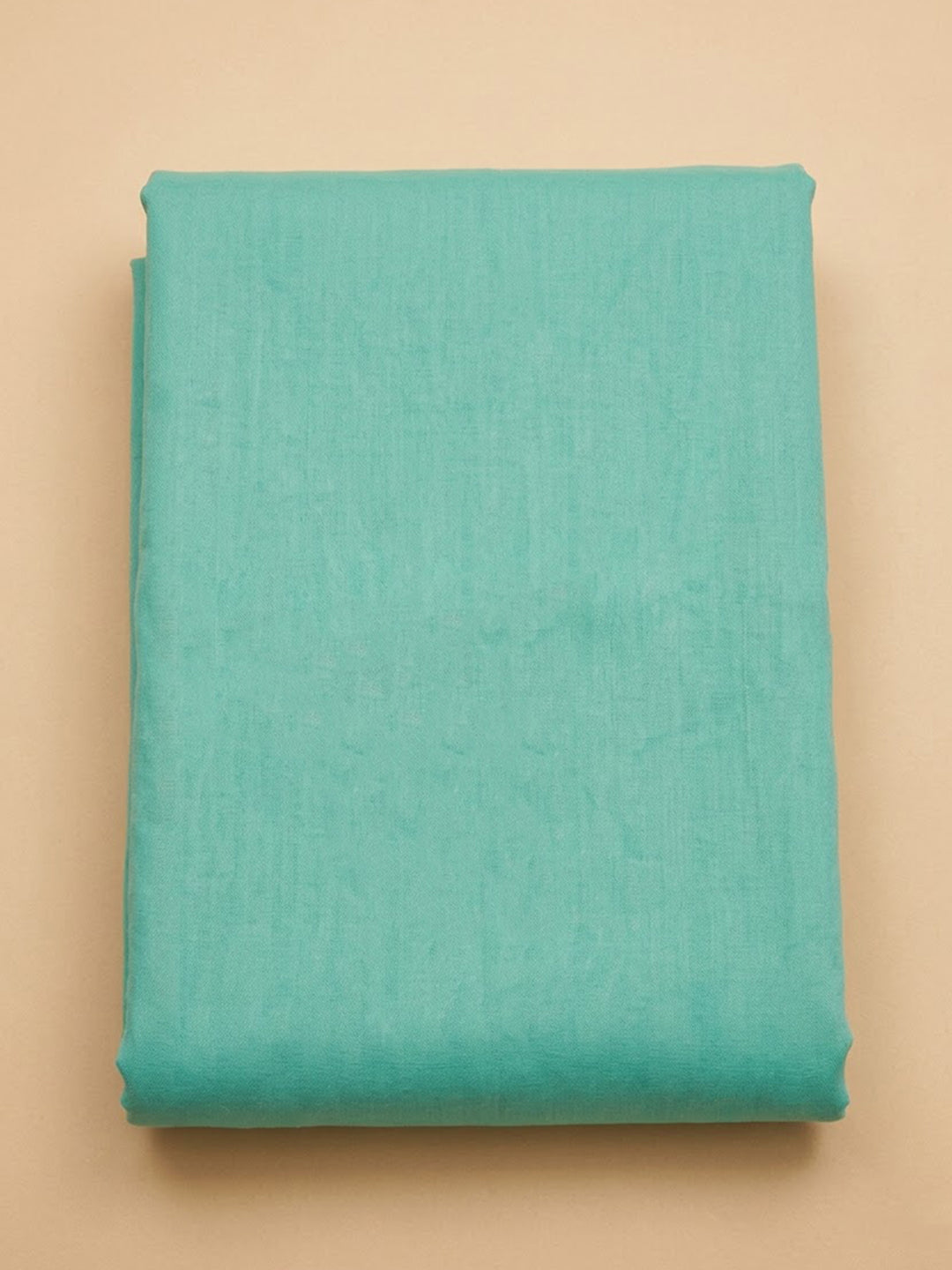 Sea Green Chanderi Embroidered Unstitched Dress Material